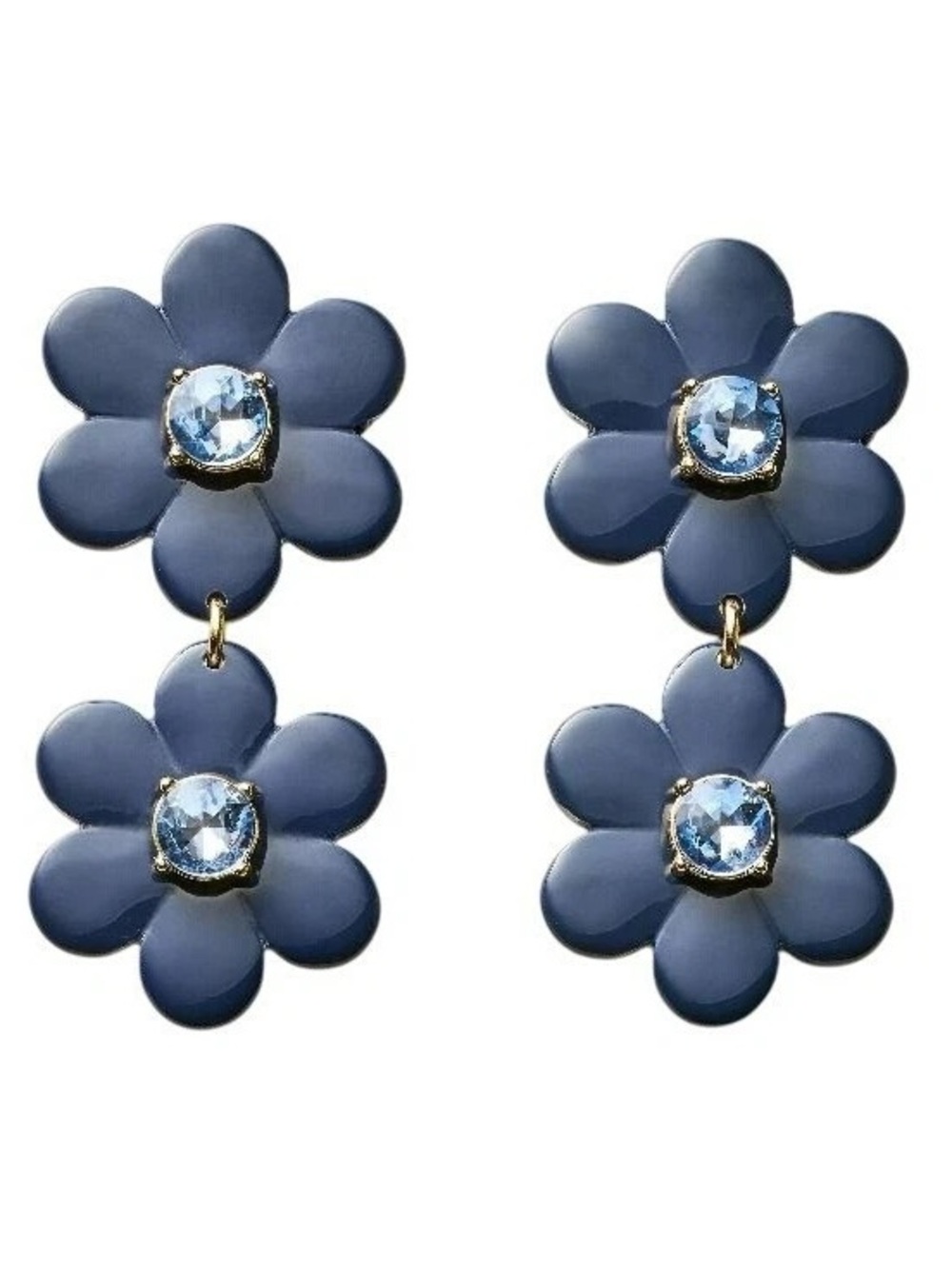 Kate Spade Target Blue Floral Earrings New